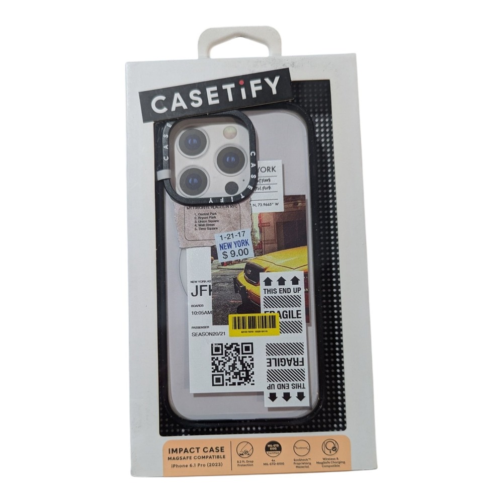 N2. CASETiFY Impact‎ MagSafe Case for Apple iPhone 15 Pro - New York